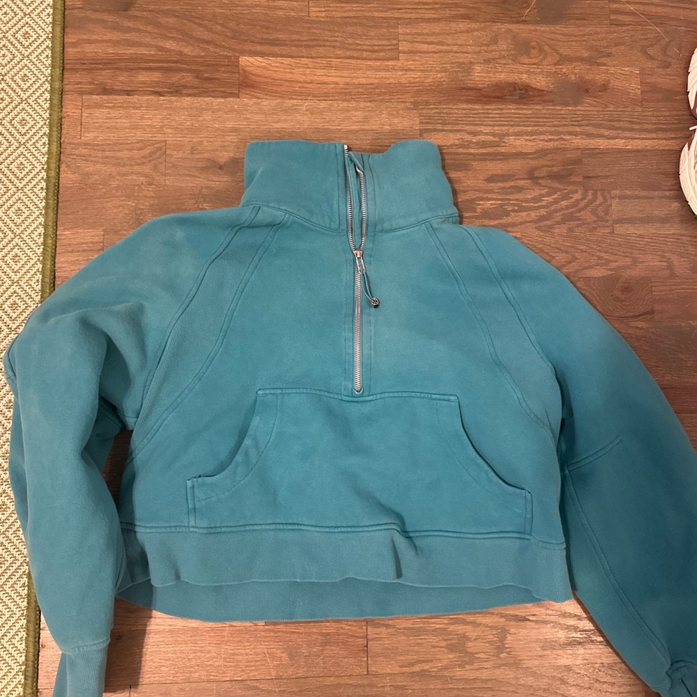 Lululemon Teal Half-Zip Pullover Sweatshirt